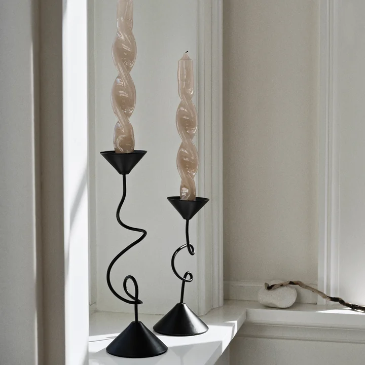 Broste Copenhagen - Selma Kerzenhalter, 19,5 cm, schwarz