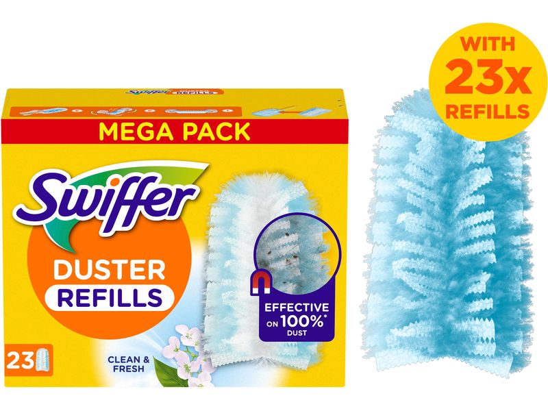 Swiffer Staubmagnet mit Duft 23 Stück, Blau Nachfülltücher-Set