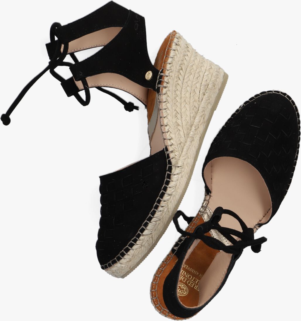 FRED DE LA BRETONIERE zwarte fred de la bretoniere espadrilles 153010202