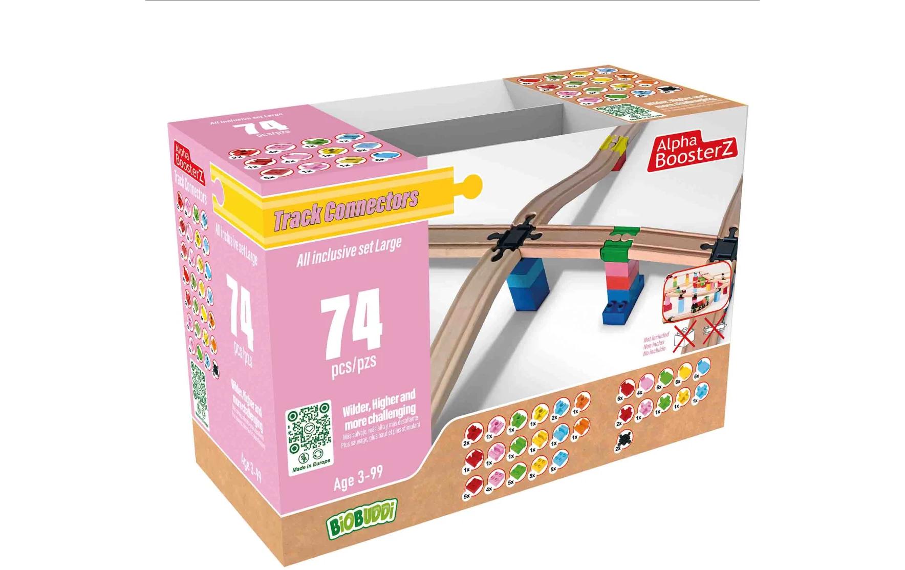 TrackConnectors – all inclusiv Set Large74 Bio-Schienen- und Steine-Verbinder