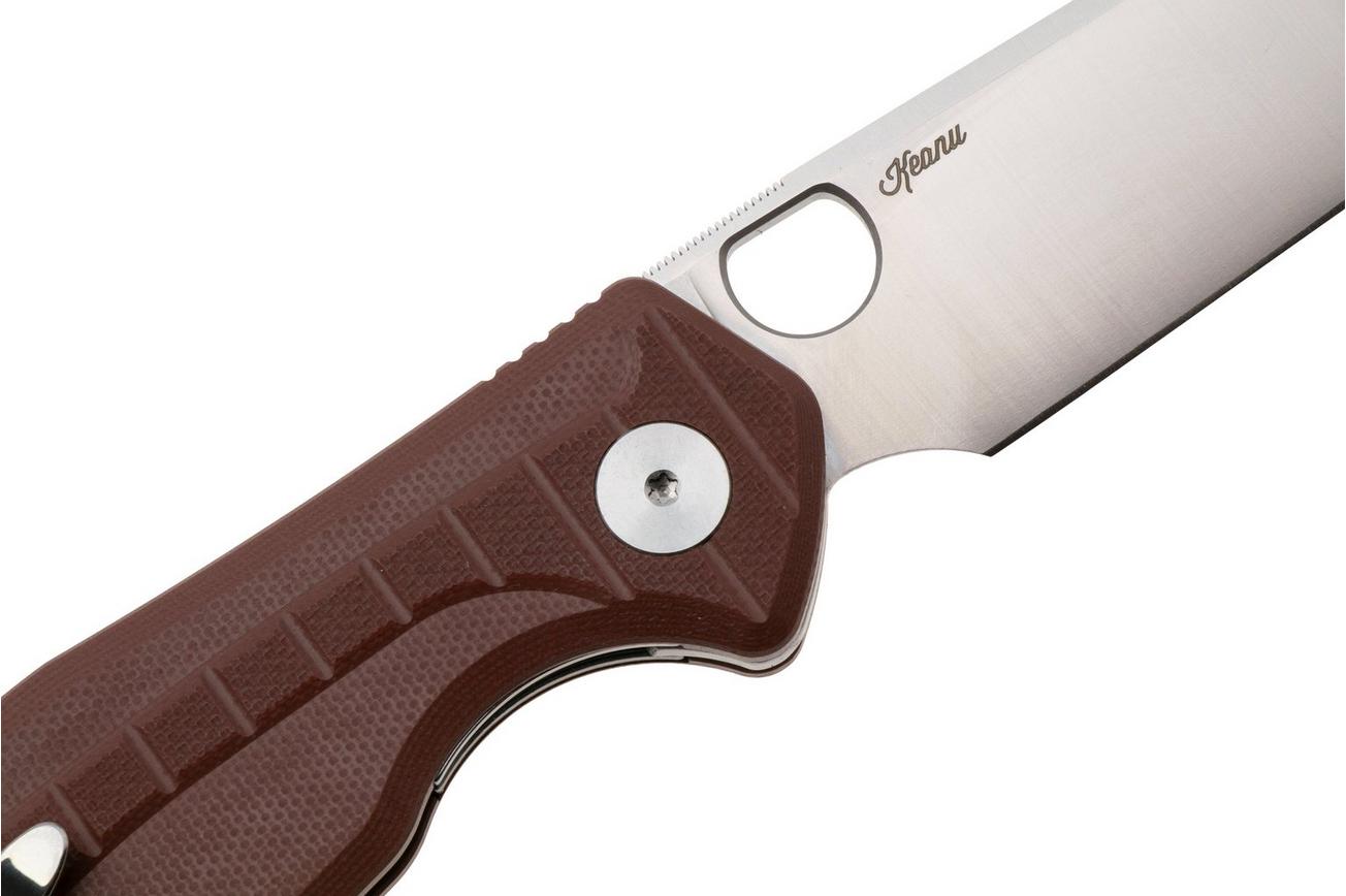 Bestechman Angry Owl BMK12D-1 Satin D2, Brown G10, zakmes