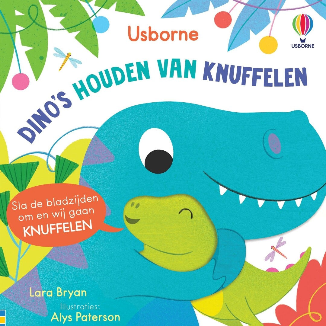 Uitg. usborne dino's houden van knuffelen