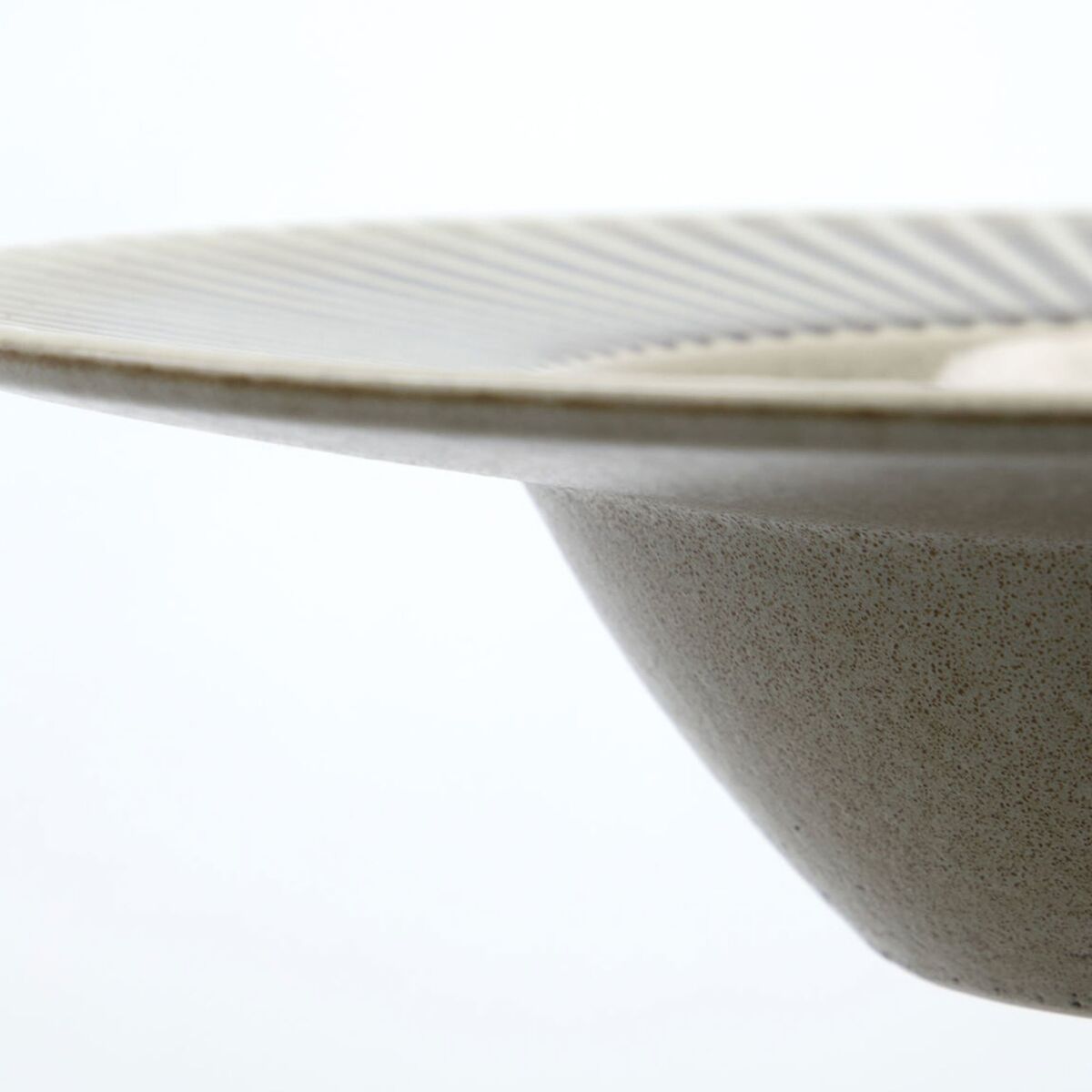 Pleat pastatallerken Ø26 cm, grå/brun