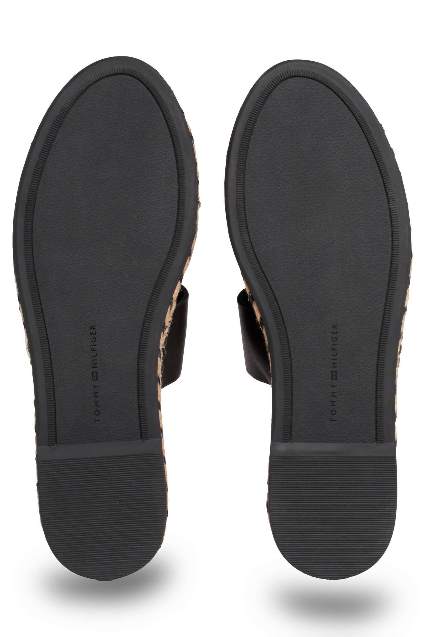 Tommy Hilfiger| Damen Pantoletten TH LEATHER FLAT ESPADRILLE