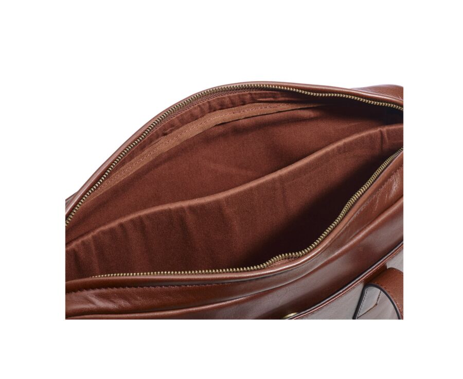 Cartable en cuir cognac - HARWINTON