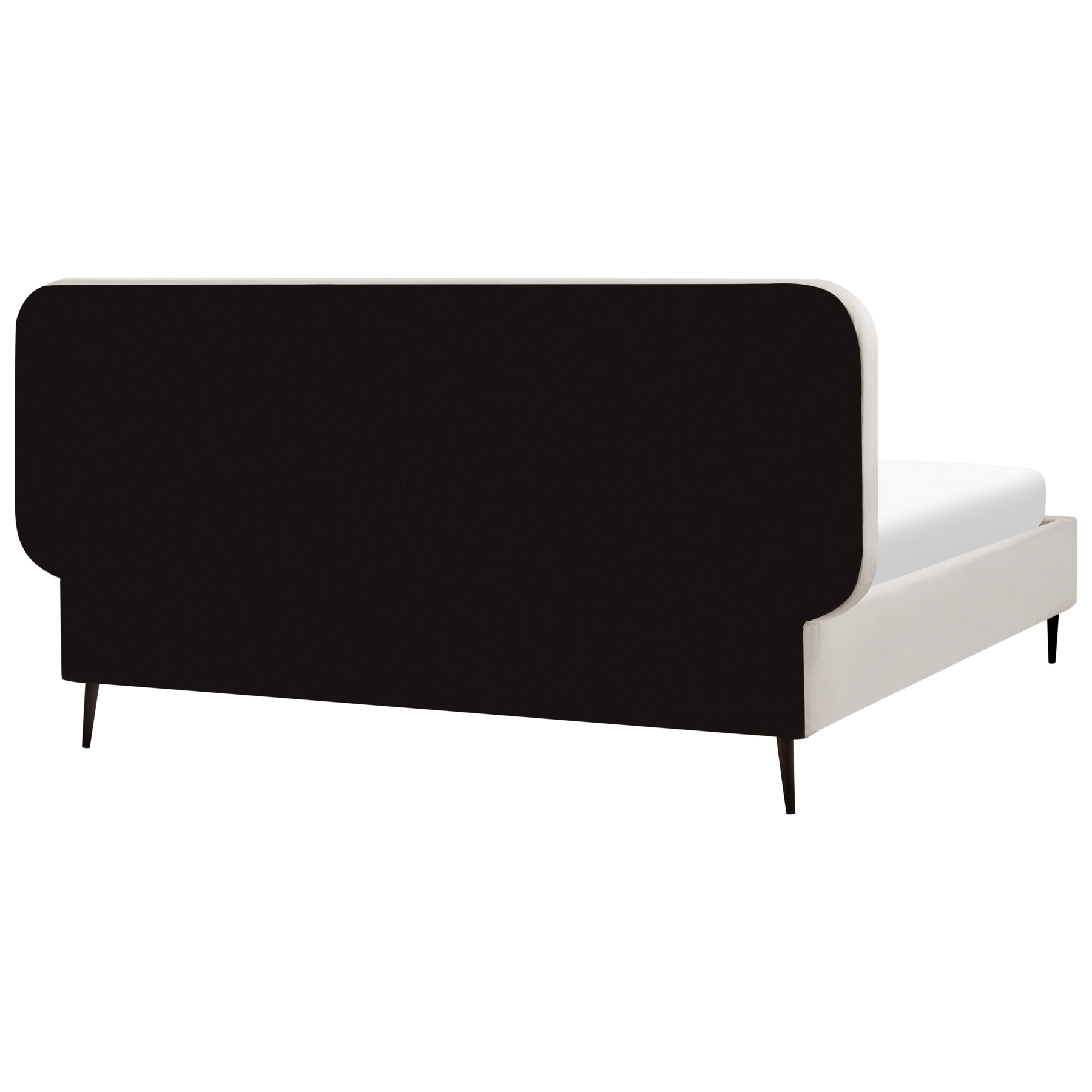 Beliani - BRIN - Tweepersoonsbed - Beige - 160 x 200 cm - Fluweel