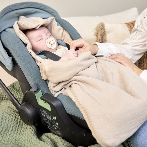 Meyco Baby Uni Voetenzak - 40 x 82 cm - Pre-Washed Hydrofiel - Sand
