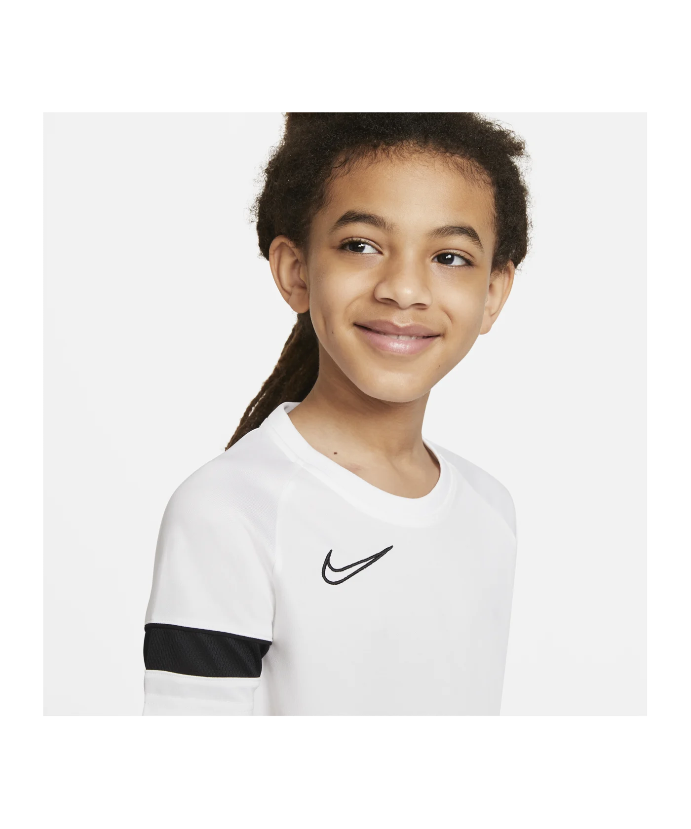 Nike Academy 21 T-Shirt Kids Weiss Schwarz F100