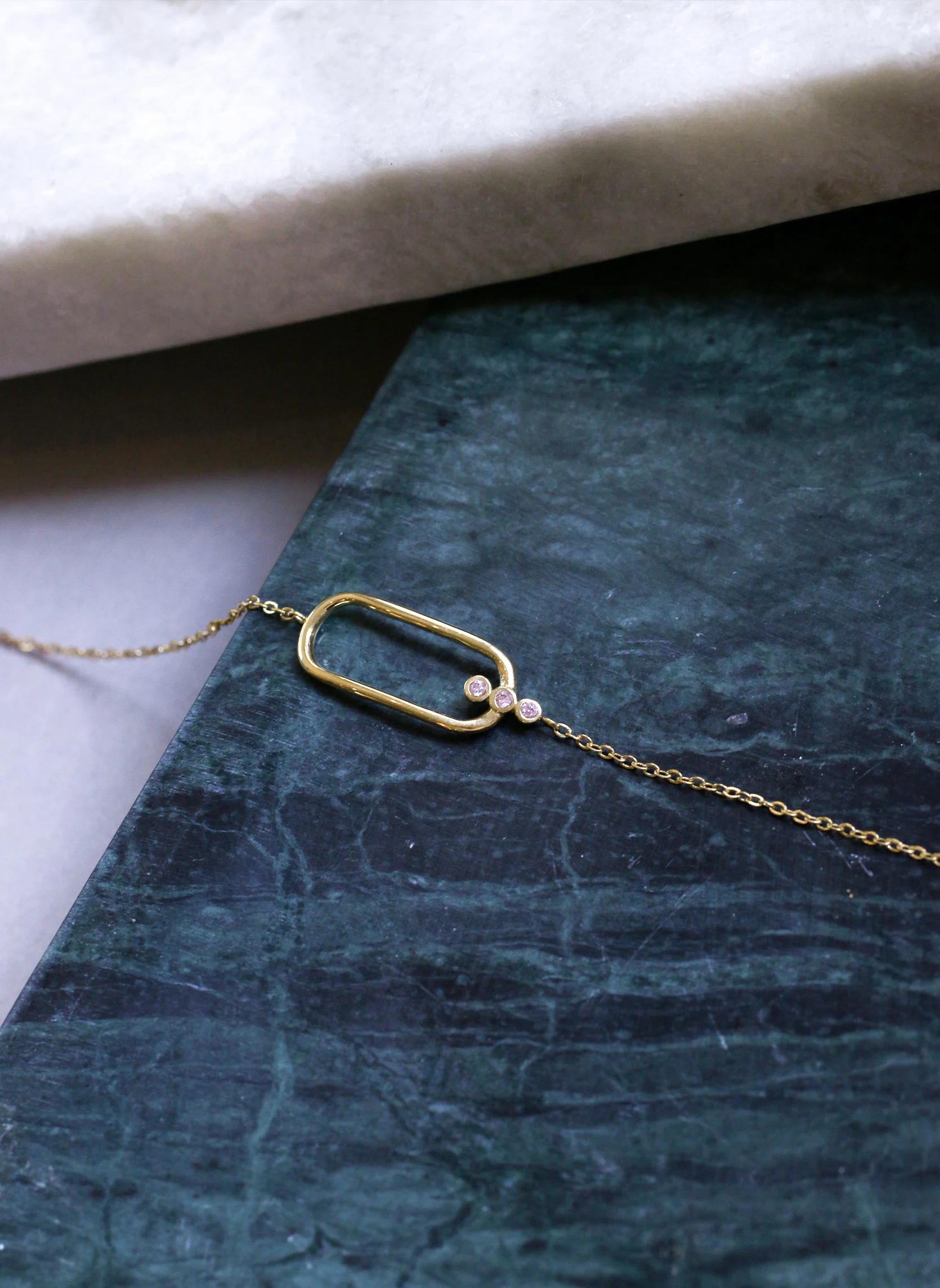 FREYA - Bracelet chaîne freya | Vert