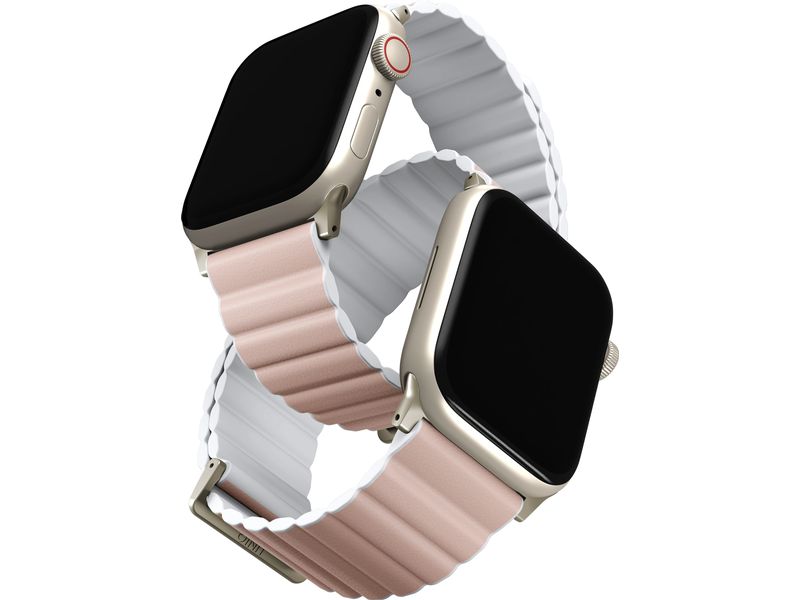 Uniq Armband Revix Premium Apple Watch 49/46/45/44 mm Rosa Passend zur Apple Watch 49/46/45/44 mm