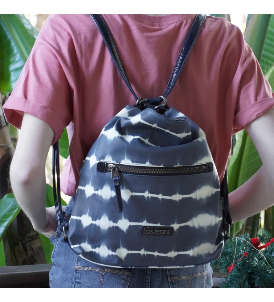Bolsa de ombro e mochila multifuncional Lois 310871 Azul - 28 x 32 x 5,5 cm -
