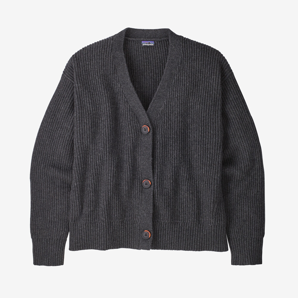 Damen-Strickjacke aus recyceltem Wollmischgewebe