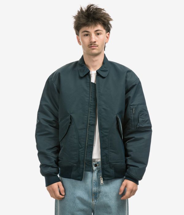 Carhartt WIP Olten Bomber Jacke (duck blue turmeric)