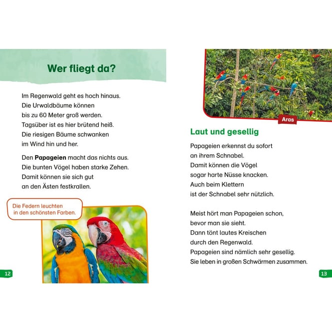 WAS IST WAS - Erstes LESEN easy! - Band 18 - Tiere im Regenwald
