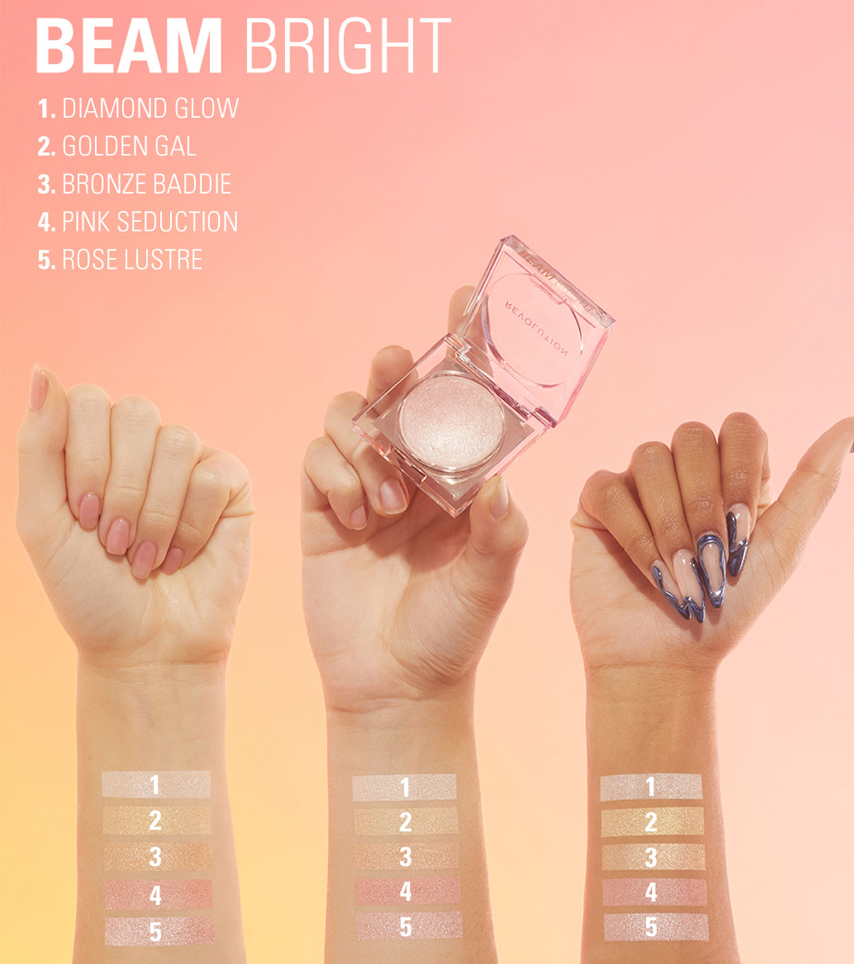 Revolution - Iluminador em pó Beam Bright - Bronze Baddie