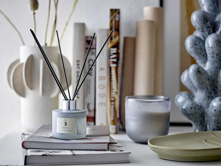 Bloomingville Innes Vase, Blå, Stentøj Blå