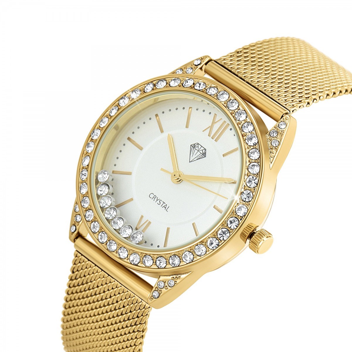 Montre Elly élégante ornée de Cristaux scintillants SC Crystal