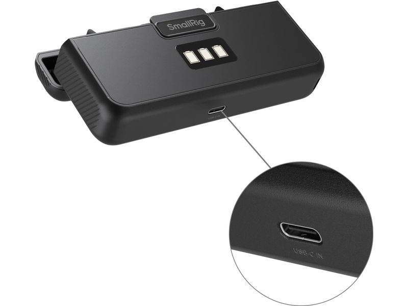 Smallrig Digitalkamera-Akku GoPro Hero Battery and Charger Ersatzakku mit Ladecase