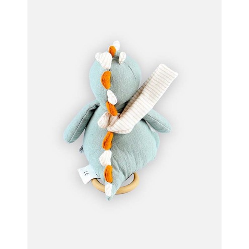 Stegi peluche dino mini-musicale mousseline bio - NOUKIE 'S
