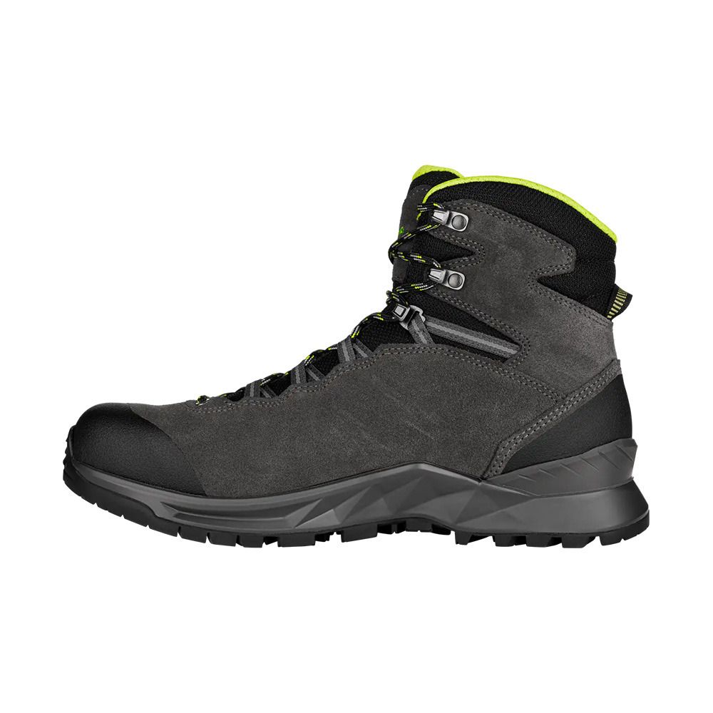 Lowa EXPLORER II GTX MID - Chaussures randonné Homme anthracite/lime