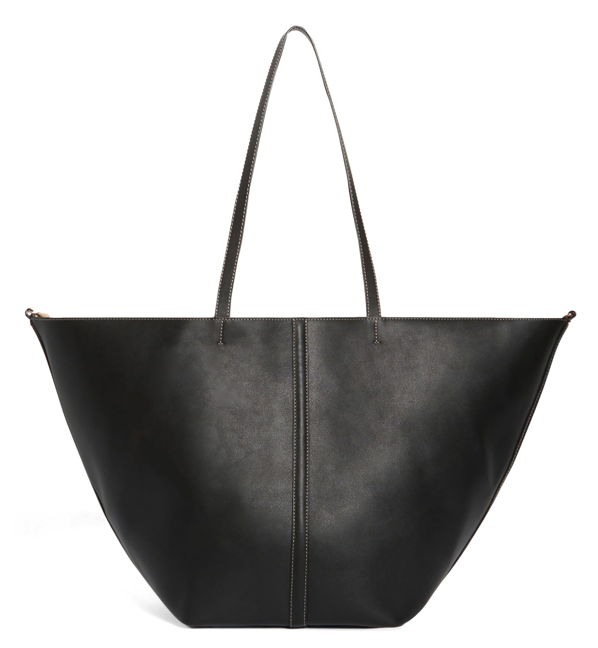 Grand cabas en cuir | Noir