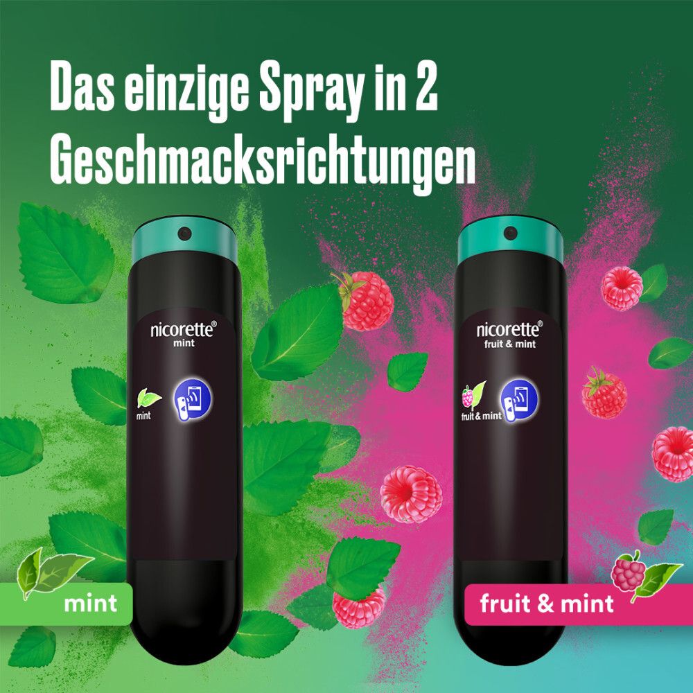 nicorette®  fruit & mint Spray- Jetzt 20% Rabatt sichern*
