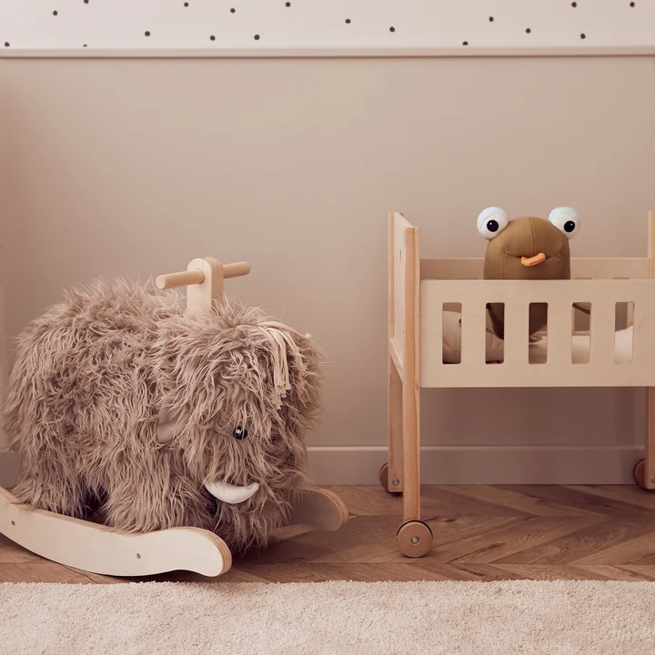 Kids Concept - Schaukeltier Mammut, grau