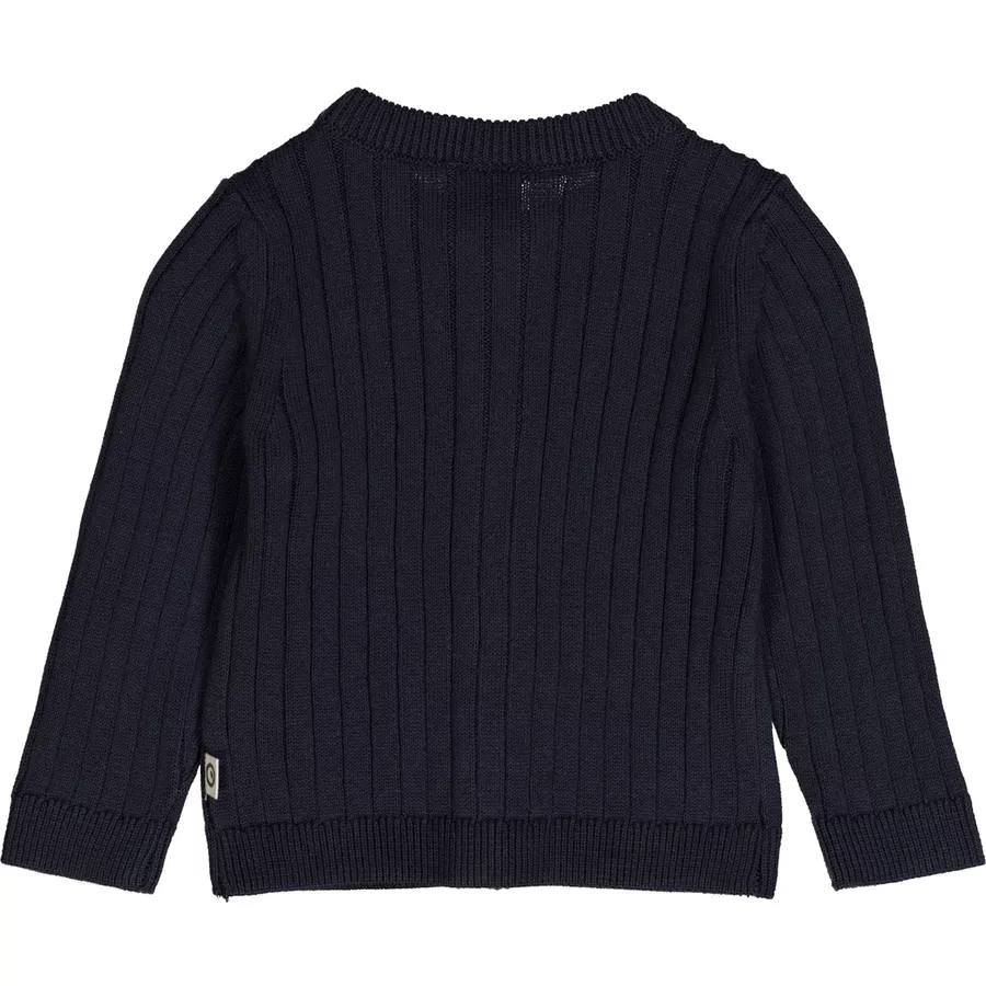 Müsli Babystrickjacke blue