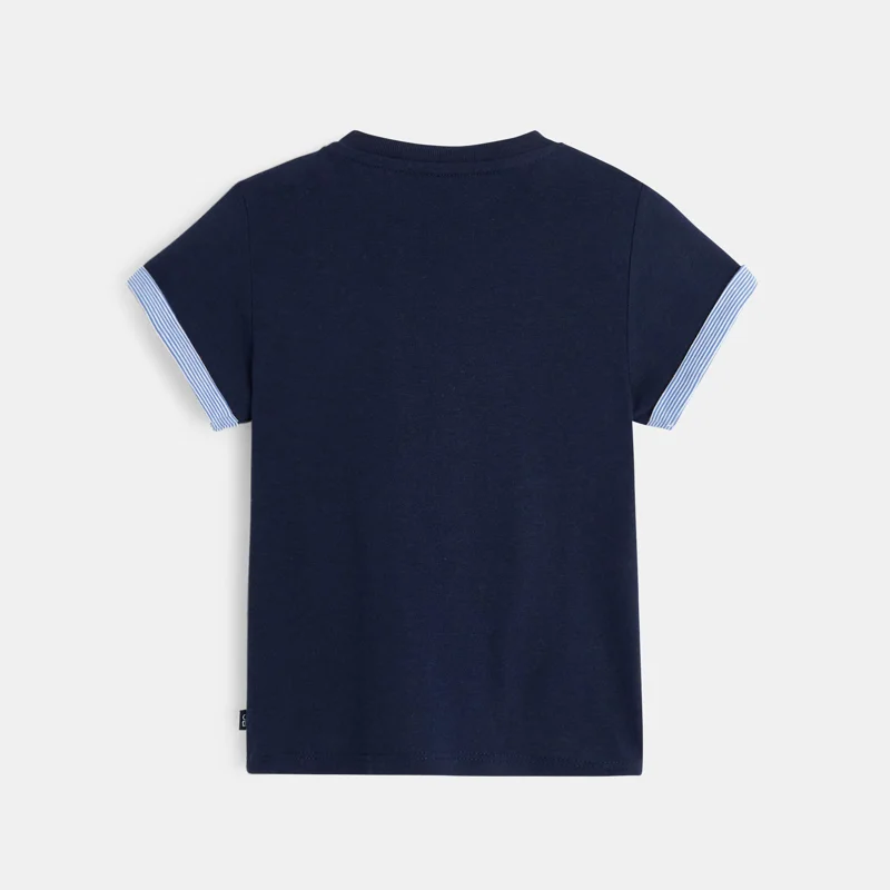 T-shirt à motif bleu bébé garçon Bleu