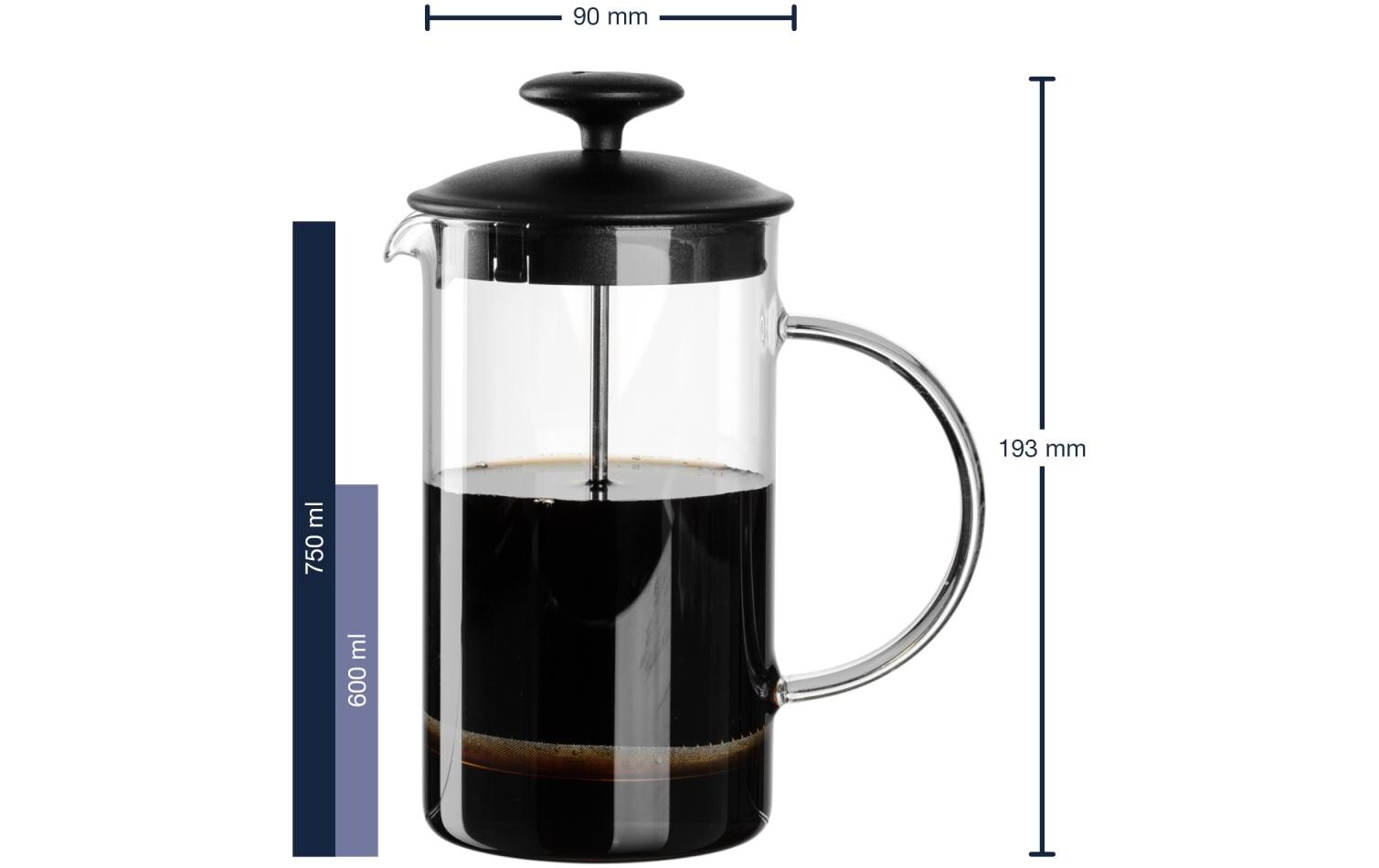 Kaffeebereiter Caffè per me 0.6 l, SchwarzFrench Press