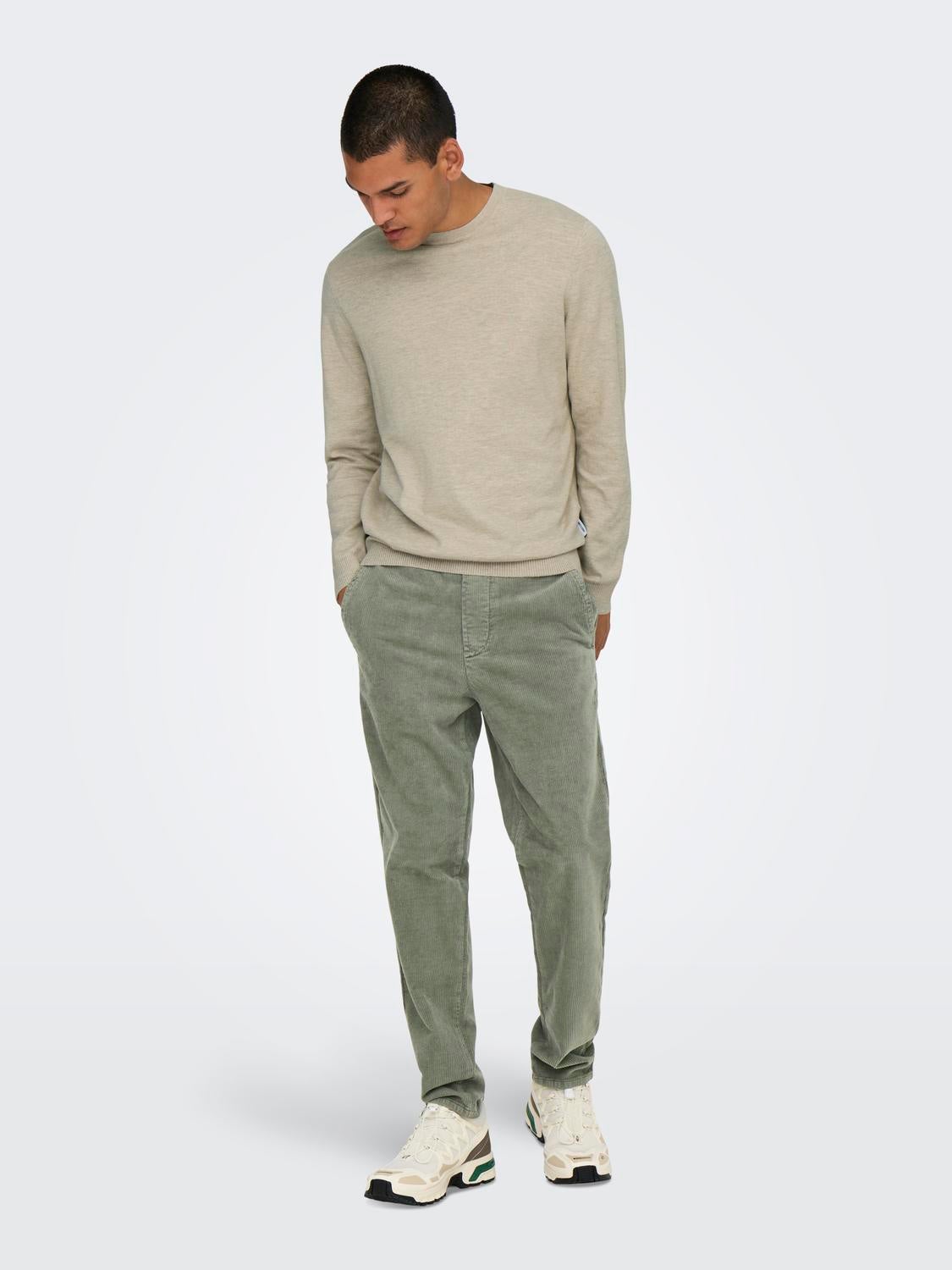 ONSLINUS Verjüngt Hose Castor Gray