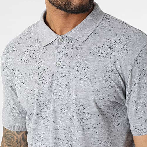 Polo A Manches Courtes PL003 Gris Chiné