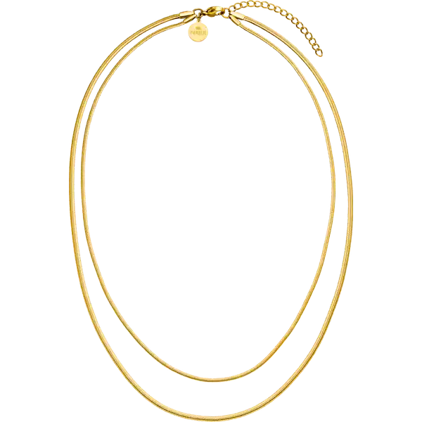 Two Layers Kette gold