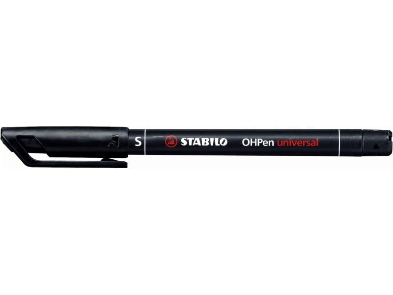 STABILO Folienstift OHPen universal 0.4 mm Superfein, Schwa Permanent Folienstift
