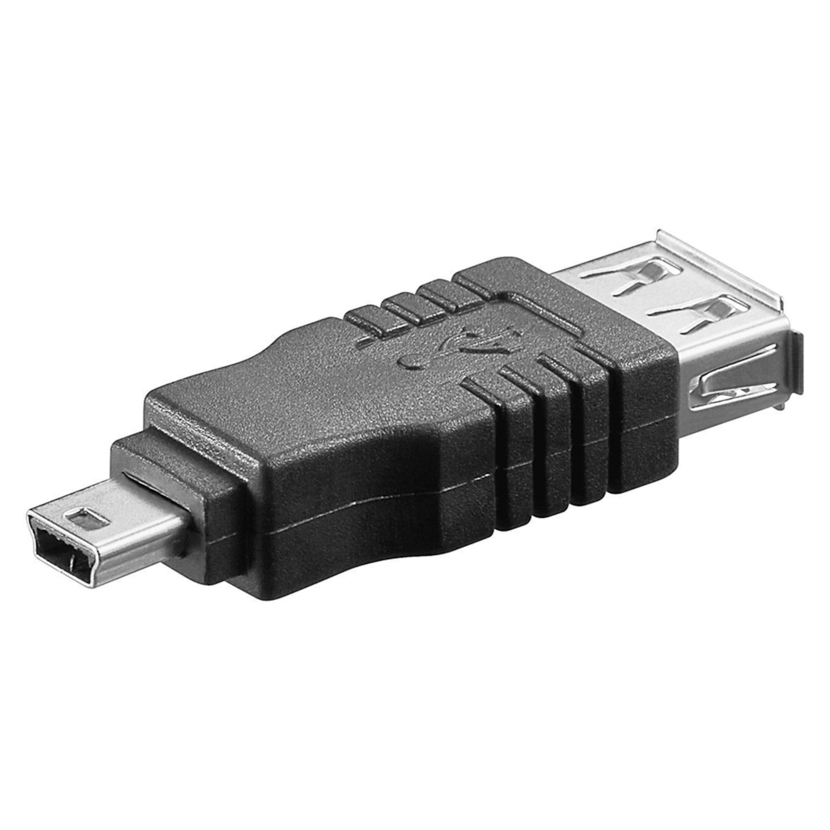 Luxorparts Adapter USB-hunnkontakt til mini-USB-hannkontakt