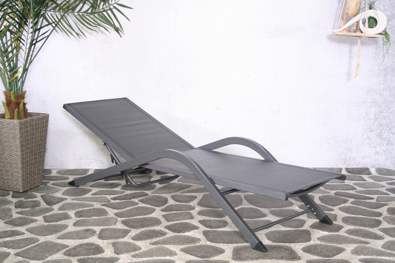 SenS-Line ligbed Havana antraciet 192 x 60 x 88 cm
