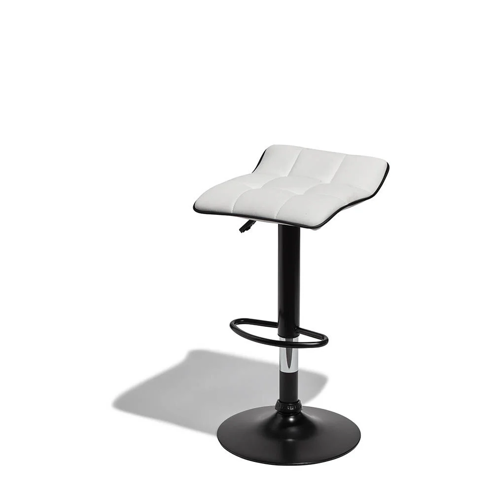 Tabouret de bar rotatif 360° Majestik blanc