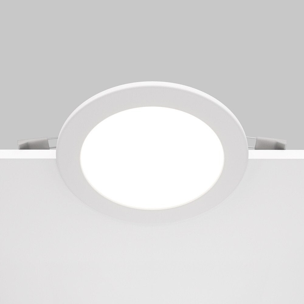 Stockton LED inbouwspot in wit, 12W, 1000lm, IP44, 170mm