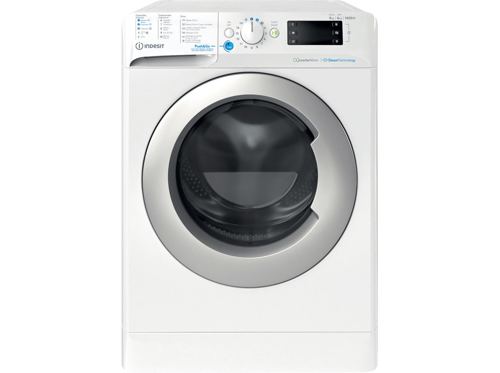 MÁQUINA DE LAVAR SECAR ROUPA INDESIT BDE 96436 WSV SPT LAVA 9KG SECA 6KG
