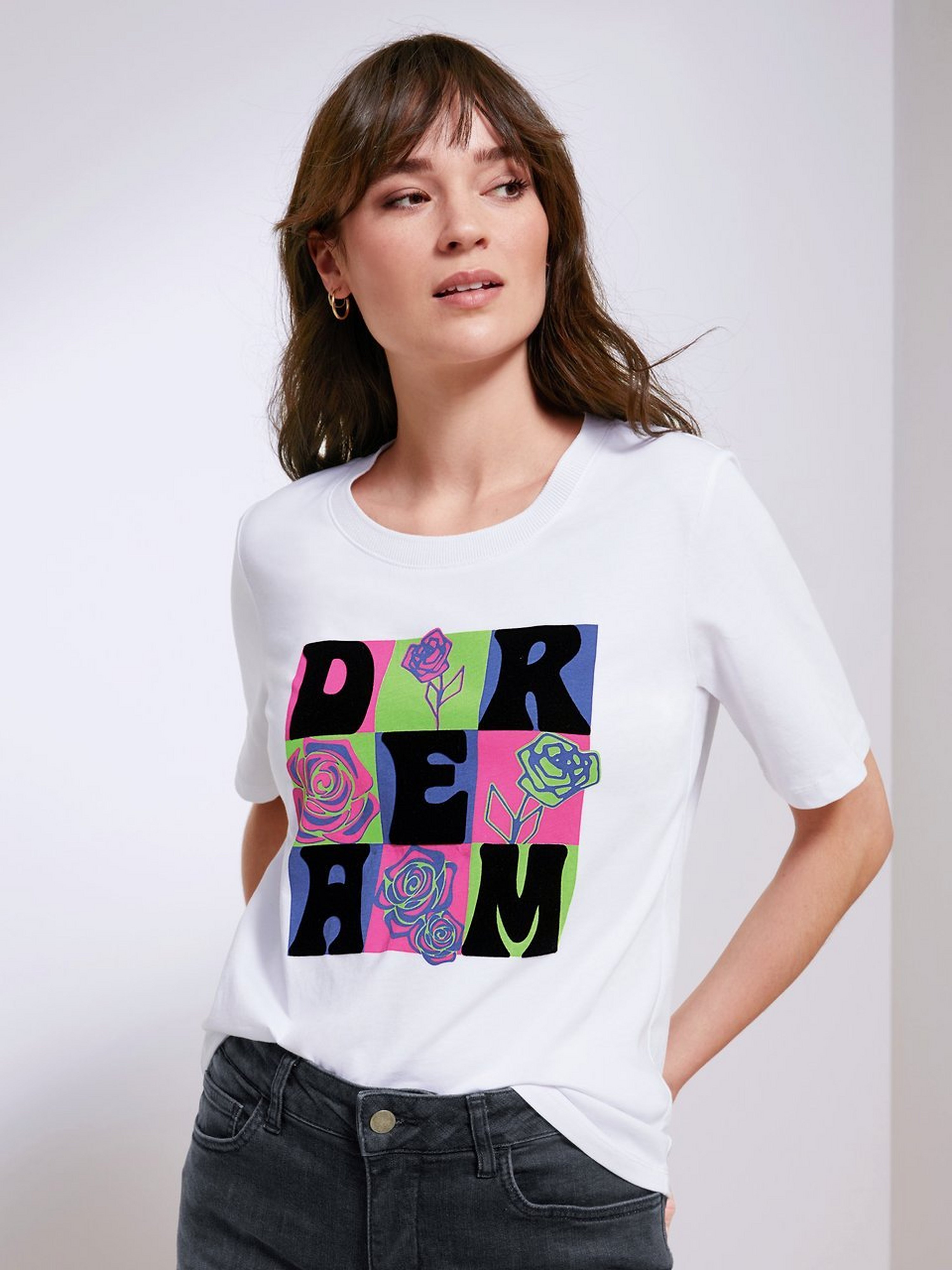 Rundhals-Shirt