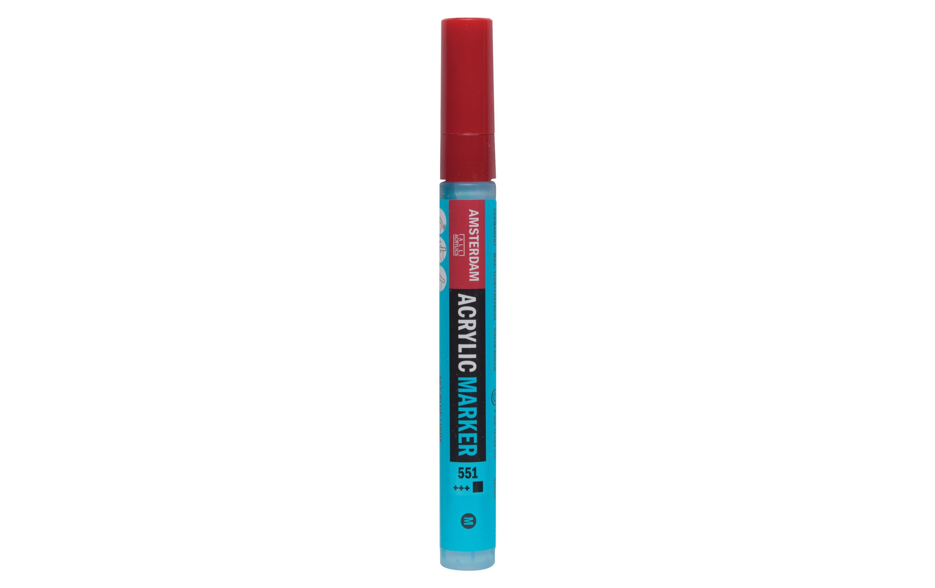 Acrylmarker M 551 Himmelblau DeckendSchnelltrocknender Acrylstift mit hoher Lichtechtheit (+++)