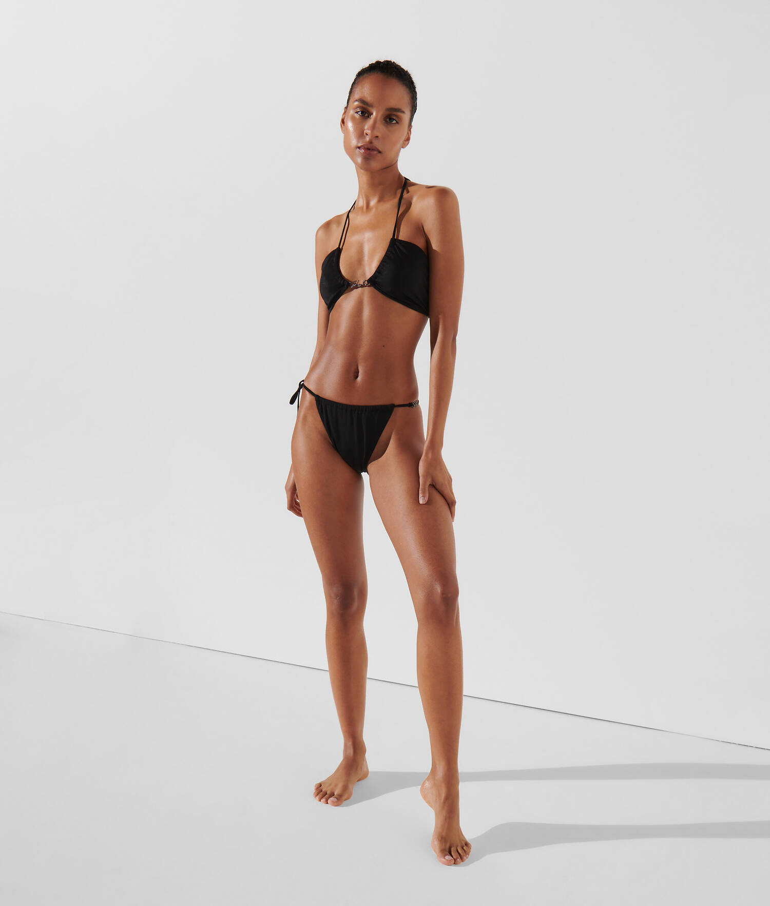 BAS DE BIKINI STRING BRILLANT KARL SIGNATURE