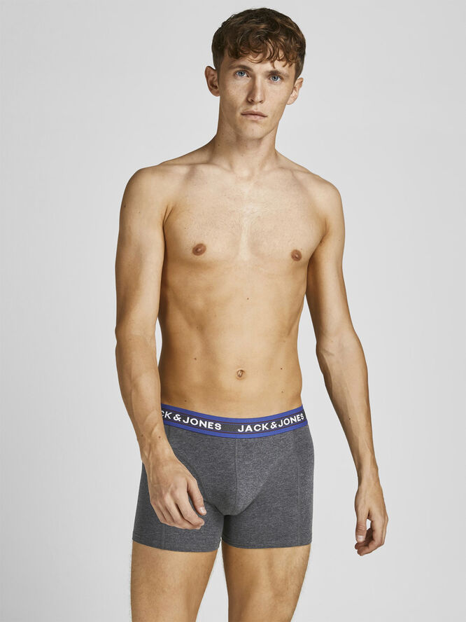 Jack & Jones JACBLACK FRIDAY TRUNKS 5 PACK LN Dark grey melange/lgm - sea moss -
