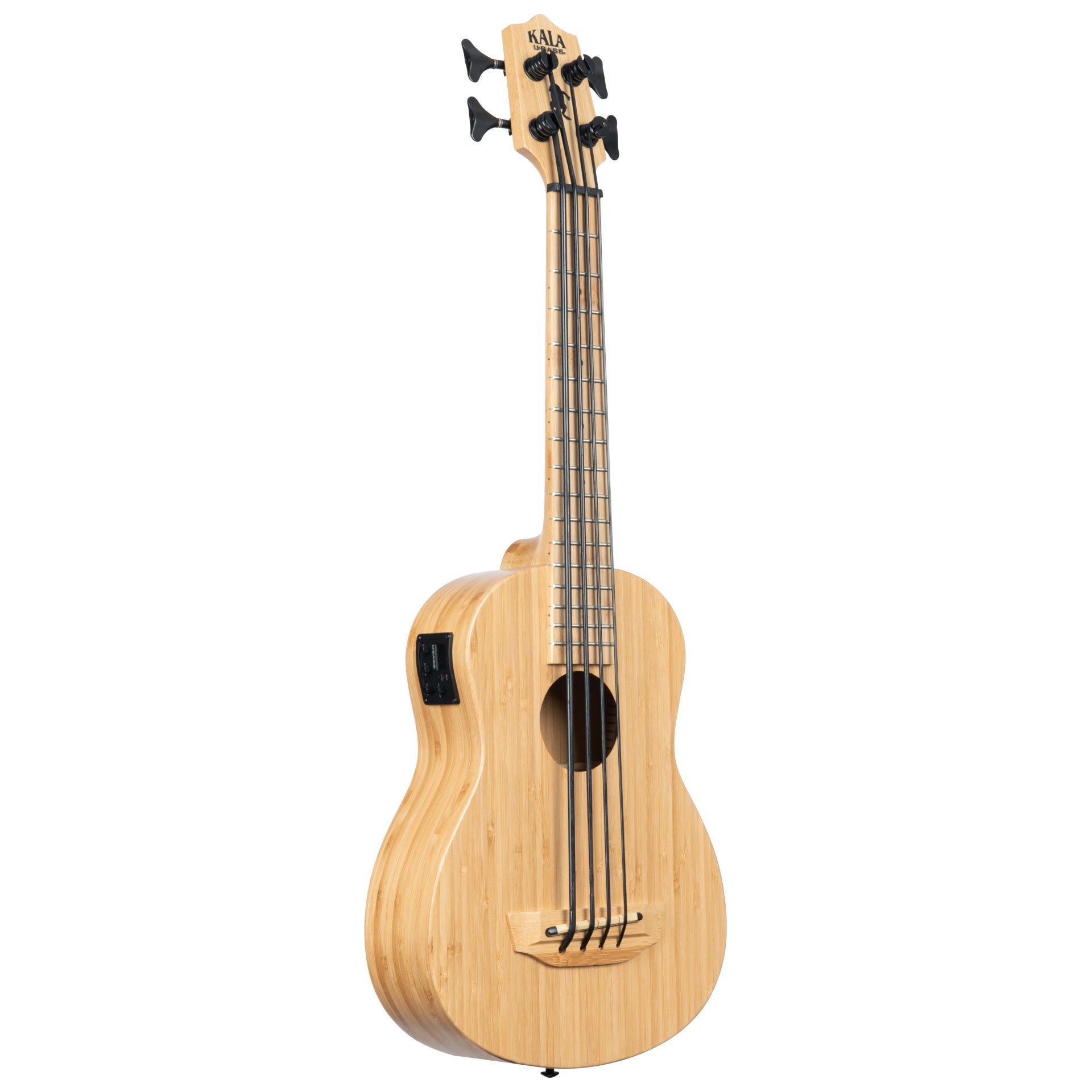 Kala U-Bass Bamboo Fretted bas ukelele met gigbag