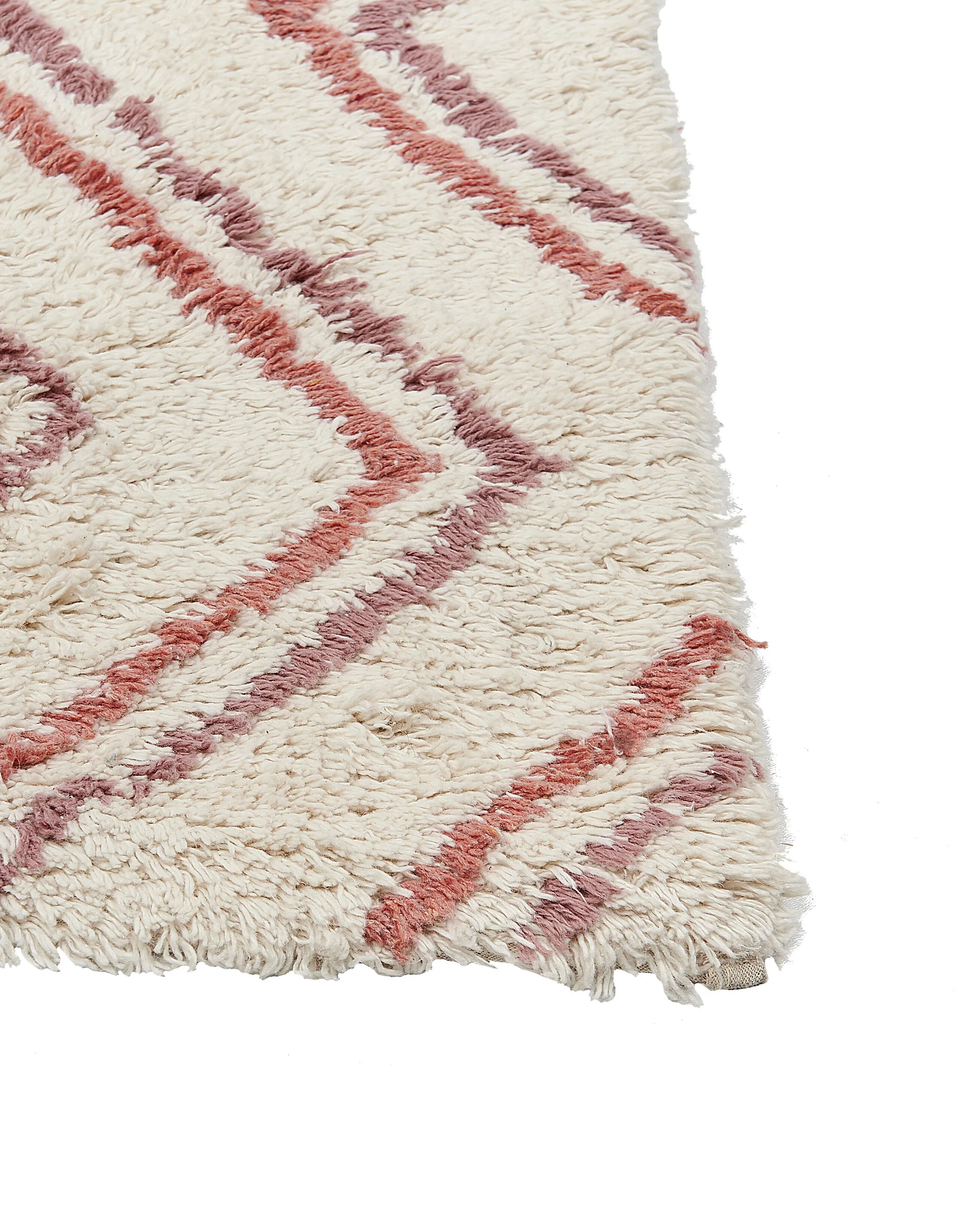 Vloerkleed KASTAMONU Beige 160 x 230 cm Katoen