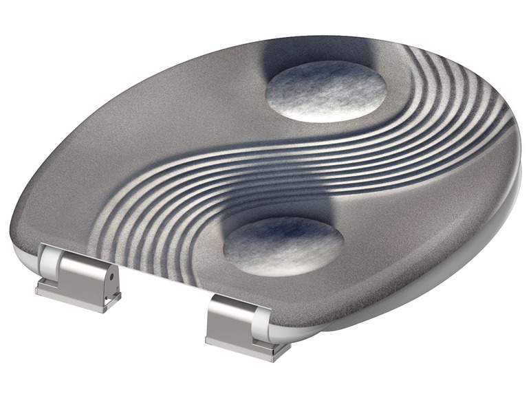 WC zitting duroplast, met soft-close-mechanisme