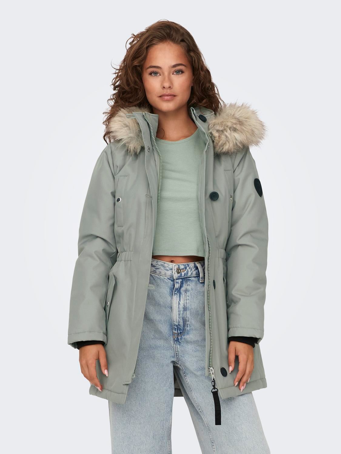 ONLIRIS Langer Parka Shadow