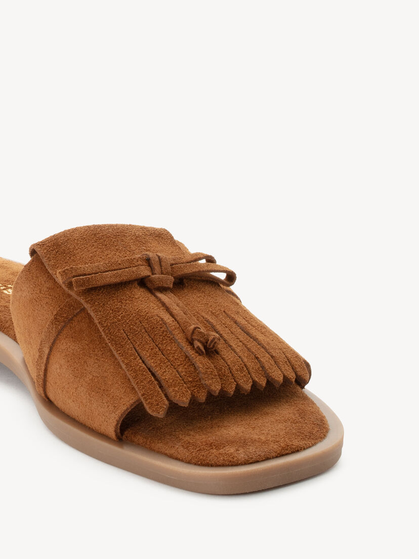 Leren Slipper - bruin
