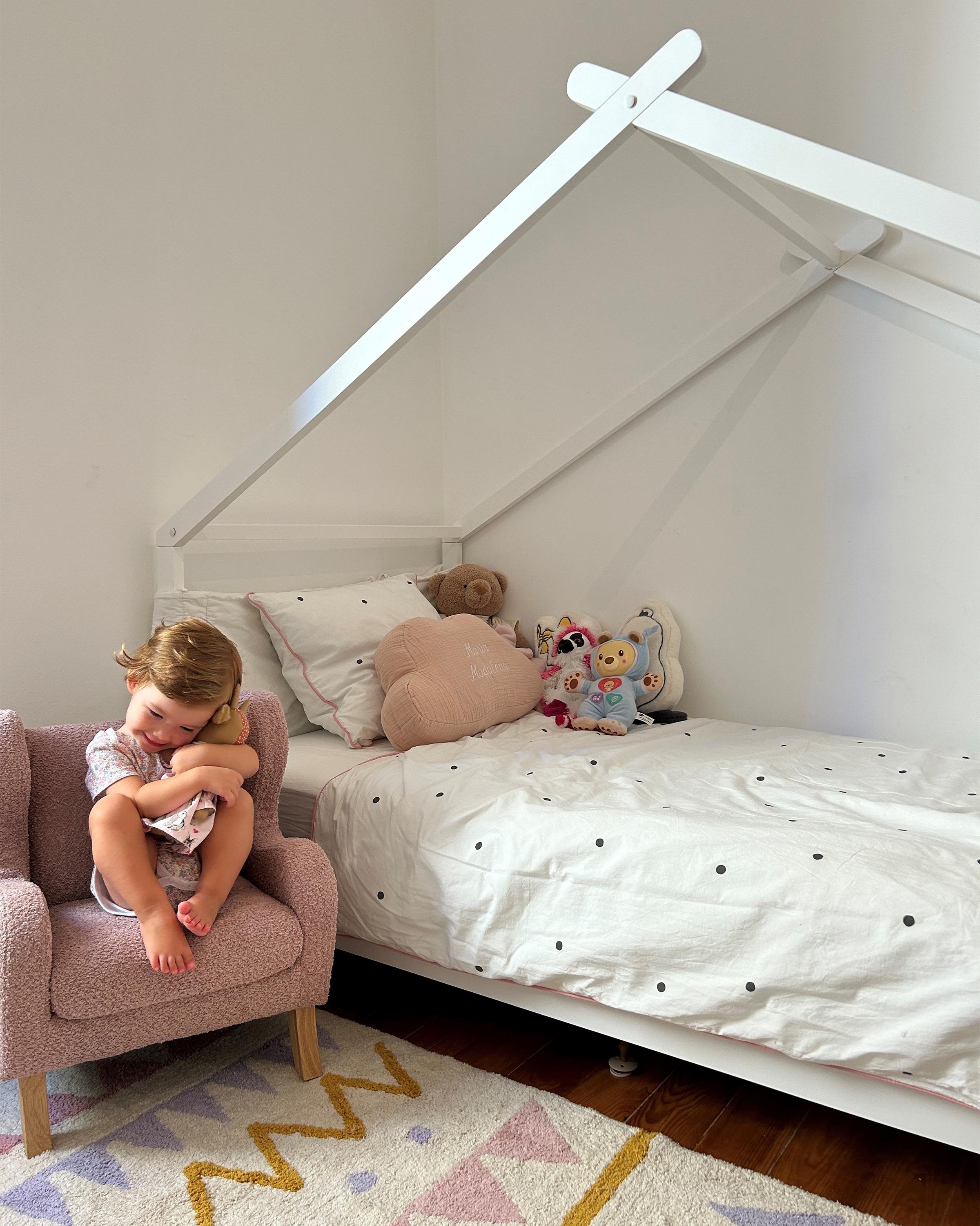 Kindervloerkleed ZAYSAN Roze 140 x 200 cm Katoen