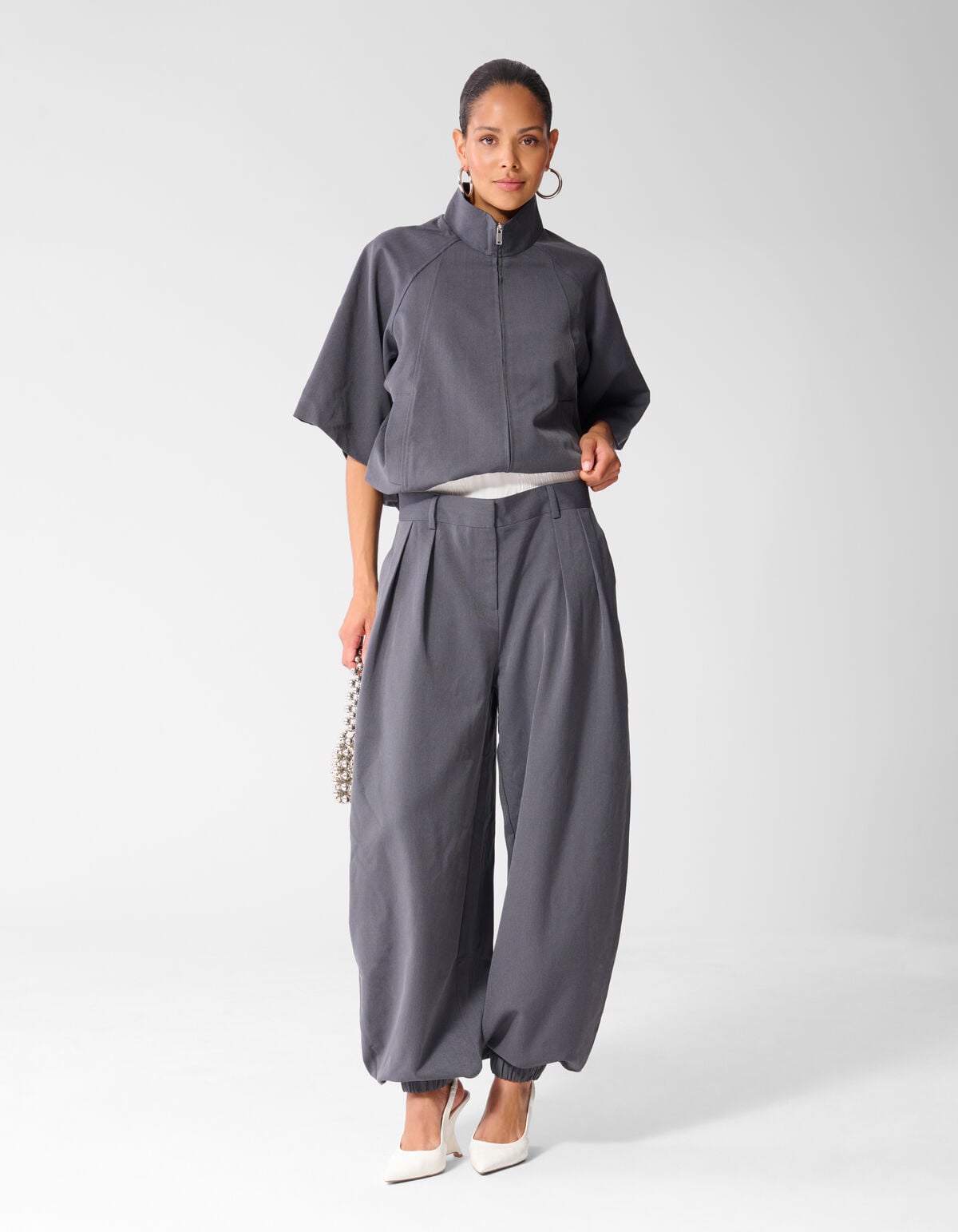 Sporty Suit Broek Grijs